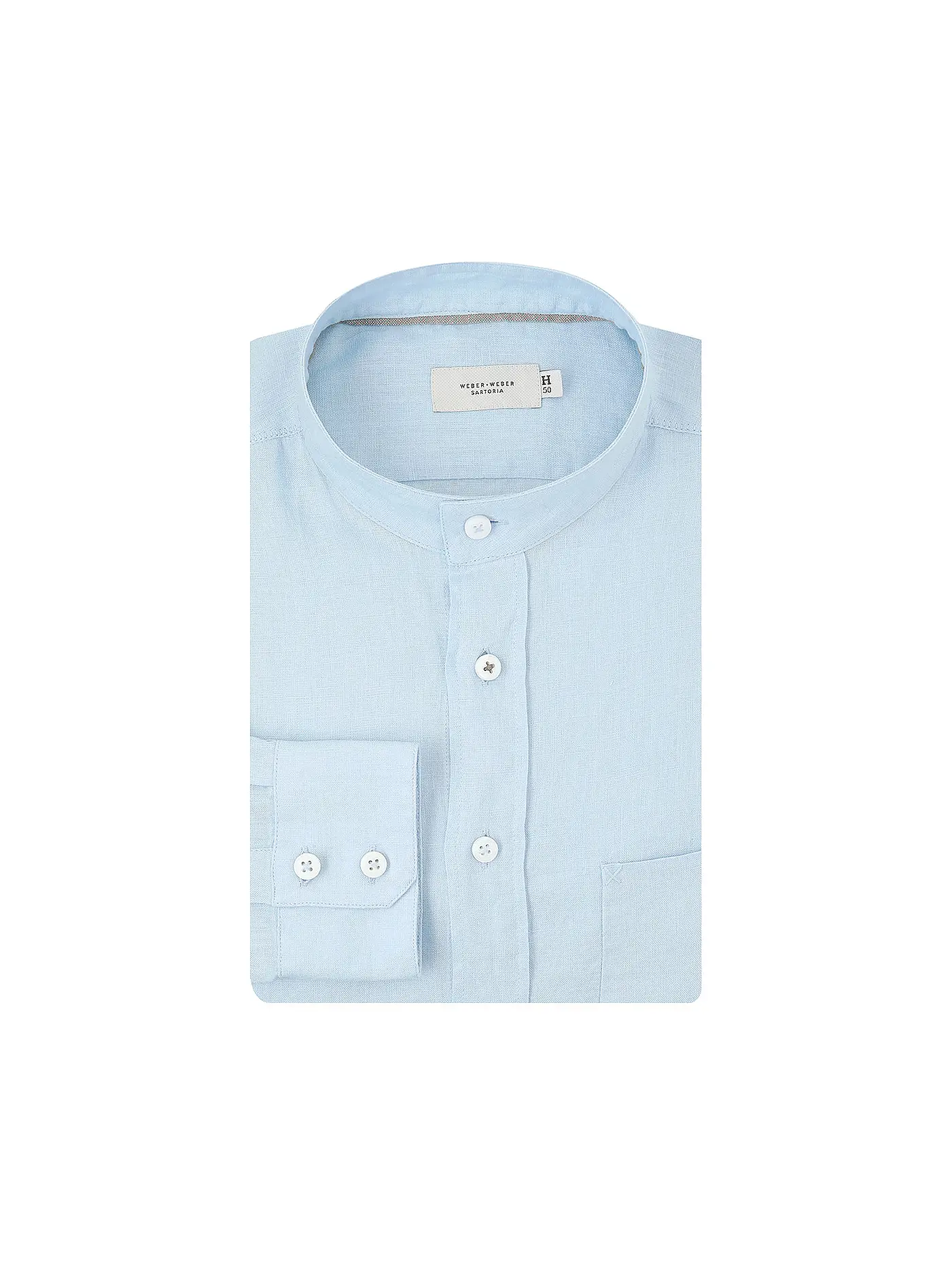 WEBER&WEBER SARTORIA | Leinenhemd Slim Fit | hellblau